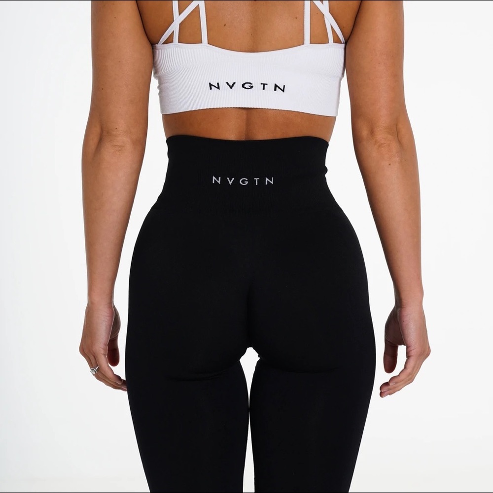 NVGTN Black Solid Seamless leggings